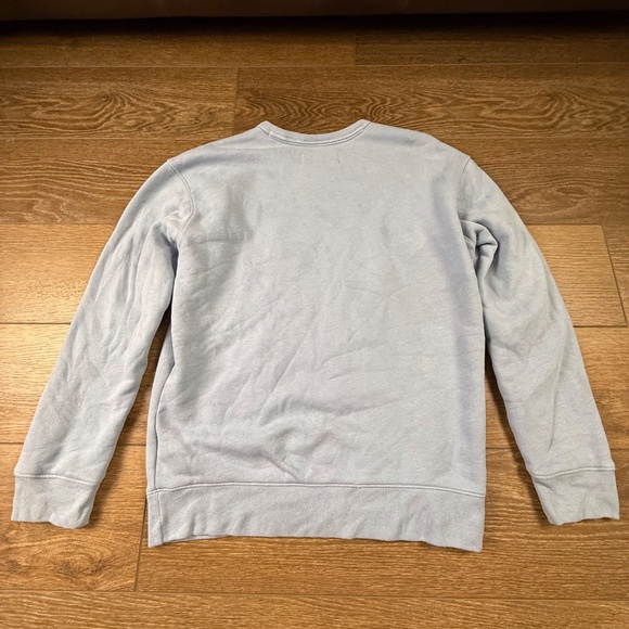 Abercrombie & Fitch Women's Crewneck Embossed Logo Sweatshirt Sz S Blue/Gray - Picture 10 of 10